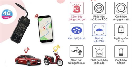 THIẾT BỊ ĐỊNH VỊ GPS Ô TÔ TG01 NEW CHIP 4G